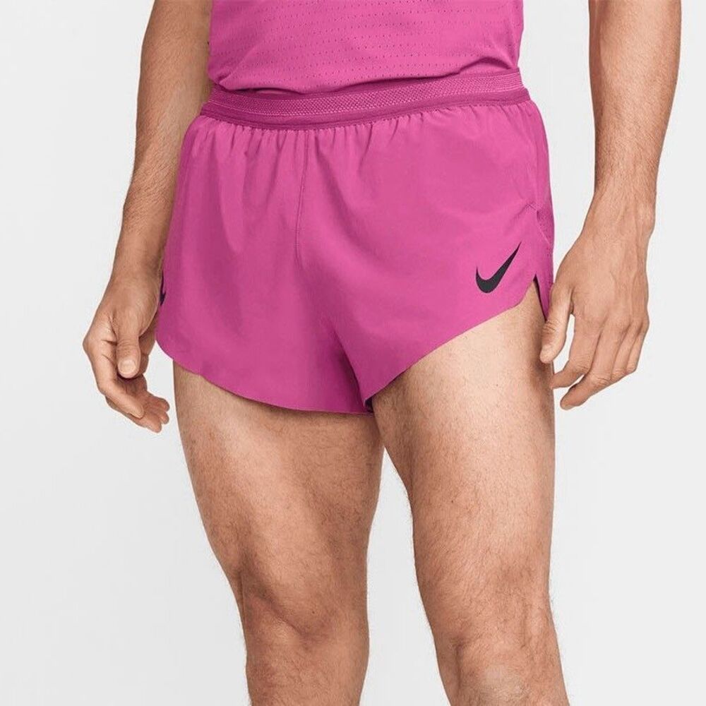 Nike AeroSwift 2" Brief-Lined Men's Size S-XL Fuchsia Black Running Shorts